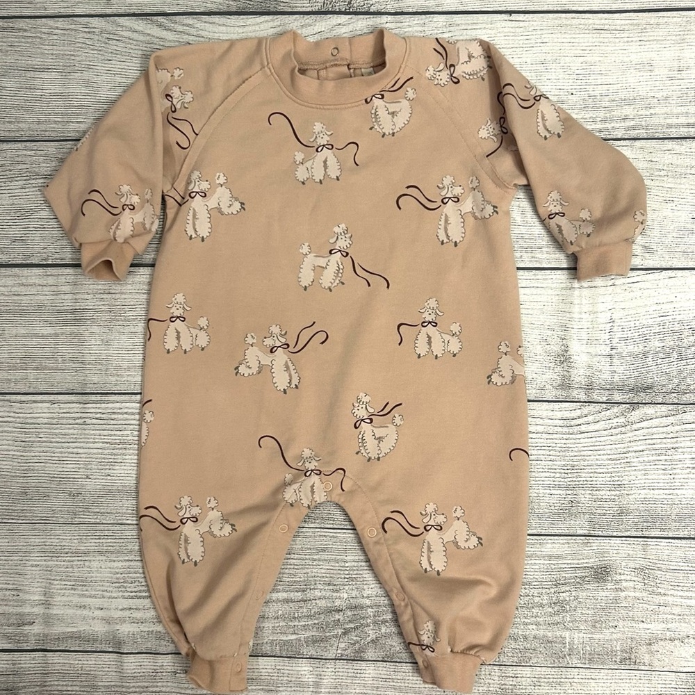 Rylee + Cru poodle raglan jumpsuit size 6-12 months girls